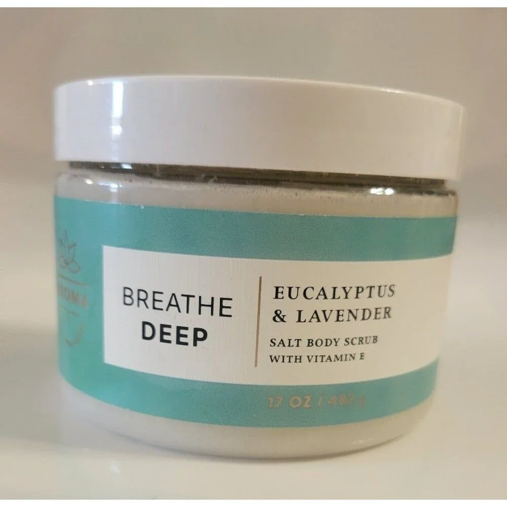 Bath and Body Works aromatherapy Breathe Deep Salt Body Scrub